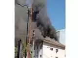 مصدومیت 4 آتش نشان در عملیات اطفاء آتش سوزی مجتمع فرهنگی در تالش