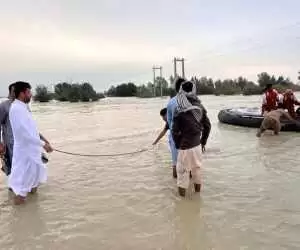 ویدیو  -  نخستین تصاویر از سیلاب در شهرستان سرباز در سیستان و بلوچستان