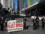 (فیلم) اعتراض کارکنان گوگل به حمایت این شرکت از اسرائیل