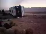 13 مصدوم بر اثر واژگونی اتوبوس مسافربری در یزد 