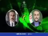 گفتگوی تلفنی وزیران خارجه ایران و ترکیه -  تأکید بر تلاش جمعی برای پایان جنگ غزه