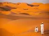 ویدیو  -  تصاویر جالب از تبدیل شدن صحرای برهوت به دریا در عمان
