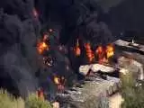 آتش سوزی در کارخانه مواد شیمیایی در (هیوستون) آمریکا