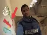 (فیلم) پرچم کردستان در خانه  ای ویران شده در غزه خبرساز شد