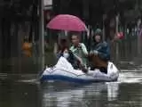 وضعیت خیابان های چین بعد از بارندگی های شدید در چین + ویدئو