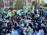 (فیلم) اعتراضات ضد جنگ دانشگاه های برجسته آمریکا را فرا گرفت