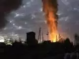 (فیلم) حمله پهپادهای اوکراینی به تاسیسات نفتی روسیه