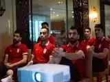 شمسایی در جلسه فنی قبل از بازی با ازبکستان