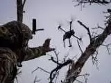 لحظه شکار پهپاد اوکراینی توسط توسط پهپاد روسی  -  ویدئو