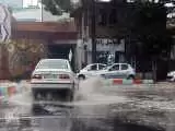 ویدیو  -  آب گرفتگی معابر شهر بیرجند پس از بارش رگباری باران