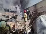 آتش سوزی گسترده یک کارخانه بزرگ در جنوب تهران