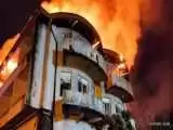ویدیو  -  نخستین تصاویر از آتش سوزی در هتل پارسیان کوثر در میدان ولیعصر