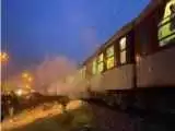 ویدیو  -  نخستین تصاویر از آتش سوزی شدید قطار بنزین