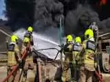 (فیلم) آتش سوزی در محدوده بازار بندرعباس