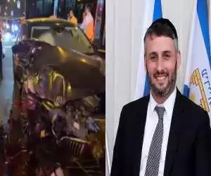 (فیلم) تصادف رانندگی دومین وزیر اسرائیل در دو روز پیاپی