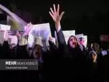 تصاویر - تجمع شبانه دانشجویان و اساتید دانشگاه تهران