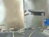 (فیلم) لحظه وقوع گردباد در یکی از شهرهای عربستان