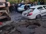 وقوع انفجار مهیب یک چاه فاضلاب در تبریز + ویدئو  -   4 نفر زخمی شدند