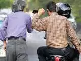 ویدیو  -   لحظه شلیک پلیس به موتور سارق موبایل در خیابان الهیه تهران