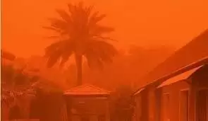 آسمان عراق نارنجی شد  -  ویدئو