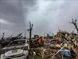 طوفان و گردباد در (کانزاس) آمریکا چندین خانه را ویران کرد