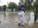 ویدیو  -  آب گرفتگی معابر عشق آباد خراسان جنوبی و درخواست کمک توسط مردم