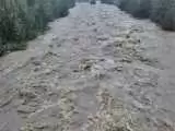 ویدیو  -  طغیان شدید رودخانه خربزان از توابع زرین آباد دهلران در استان ایلام
