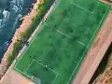 ویدیو  -  یک شاهکار دیدنی؛ قشنگ ترین زمین فوتبال در دل کوه به سبک اروپا