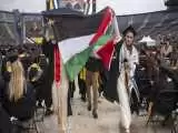 (فیلم) جشن فارغ التحصیلی دانشجویان دانشگاه میشیگان با پرچم فلسطین
