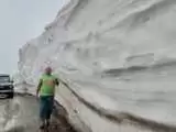ارتفاع جالب 5 متری برف در مرز قزوین و مازندران + ویدیو