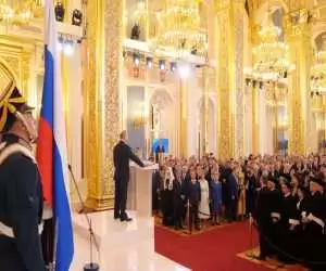 ویدیو  -  تصاویری جدید از مراسم تحلیف ولادیمیر پوتین