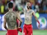 فوتبالیست های ایرانی تتو زدن را خوب بلدند ؛ از مچ دستشان تا گردنشان خالکوبی شده!