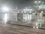 بارش شدید باران در حرم امام رضا(ع) + ویدیو