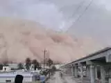 ویدیو  -  لحظه ترسناک ورود طوفان به شهر بردسکن