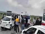 مرگ 2 مرد در تصادف ناگوار آزرا با موتور در جاده بهبهان