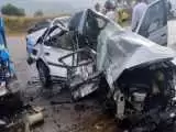 تصادف مرگبار نیسان و خودرو سواری  -  2 کشته برجا ماند + عکس