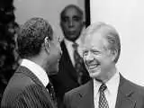 (عکس) دو رئیس جمهور پرحاشیه دهه هفتاد میلادی در یک قاب