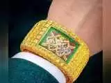 خاص ترین ساعت جهان در دست کریستیانو رونالدو  -  در این ساعت به صورت فراوان از الماس زرد استفاده شده  -  با این ساعت می توان دریاچه ارومیه را احیا کرد
