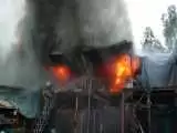 (فیلم) آتش سوزی در یک انبار کالا در جنوب تهران
