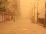 (فیلم) لحظه رسیدن طوفان به شمالِ زابلِ سیستان وبلوچستان