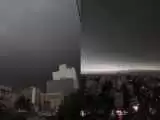 (فیلم) آسمان مشهد ظهر امروز تاریک شد