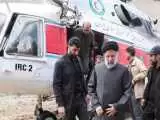 اعزام پهپاد ها و تیم های امدادی هلال احمر به محل حادثه بالگرد کاروان همراه رئیس جمهور