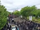 ویدیو  -  حضور مردم تبریز در مراسم تشییع پیکر شهید رئیسی و همراهانش