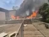 ویدیو  -  آتش سوزی مهیب به اطراف کنست رسید