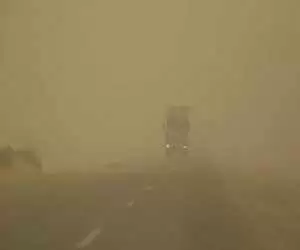 ویدیو  -  تصاویری از طوفان شدید گرد و خاک در عراق