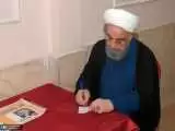 ویدیو  -  نخستین تصاویر از حضور حسن روحانی در انتخابات