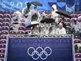 ویدیو  -   بارش شدید باران در مراسم افتتاحیه المپیک