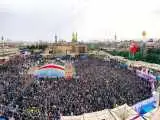 ویدیو  -  نوای سنج و دمام به یاد جانباختگان حادثه بندرعباس در محفل 50 هزار نفری روز دختر قم