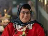 گریم و پوشش سخت این خانم در یک سریال جدید