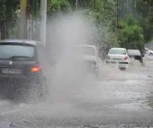 ویدیو  -  تصویر بی نظیر از لحظه ورود توده سنگین بارشی به بوکان